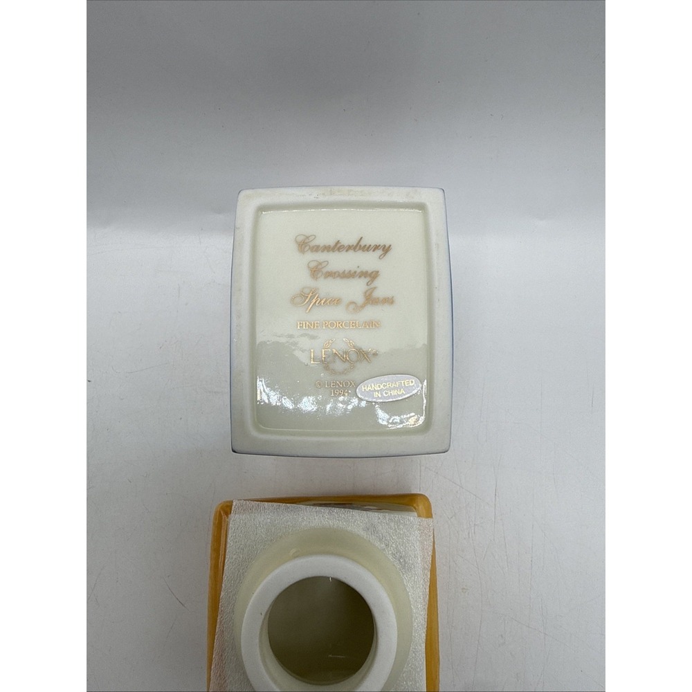 Lenox CANTERBURY CROSSING Spice Village Jar BAYLEAF No Chips - Picture 10 of 10